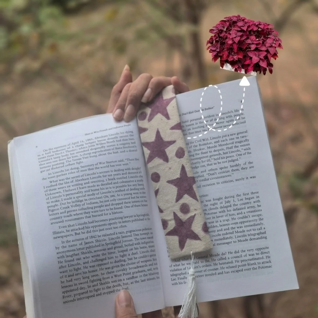 Red coleus leaf Bookmark 