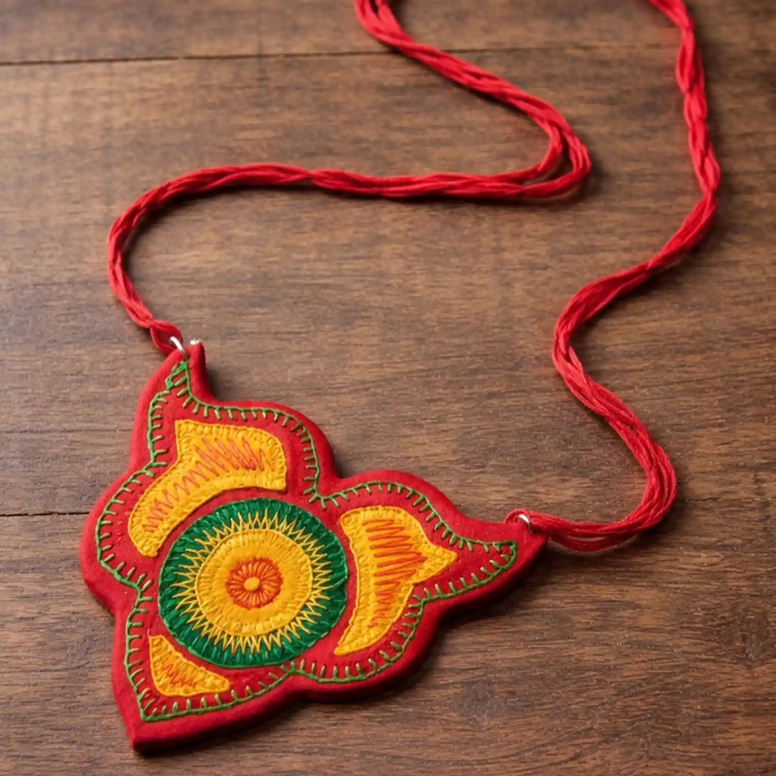 Bela Patra neckpiece- Fabric Necklace 