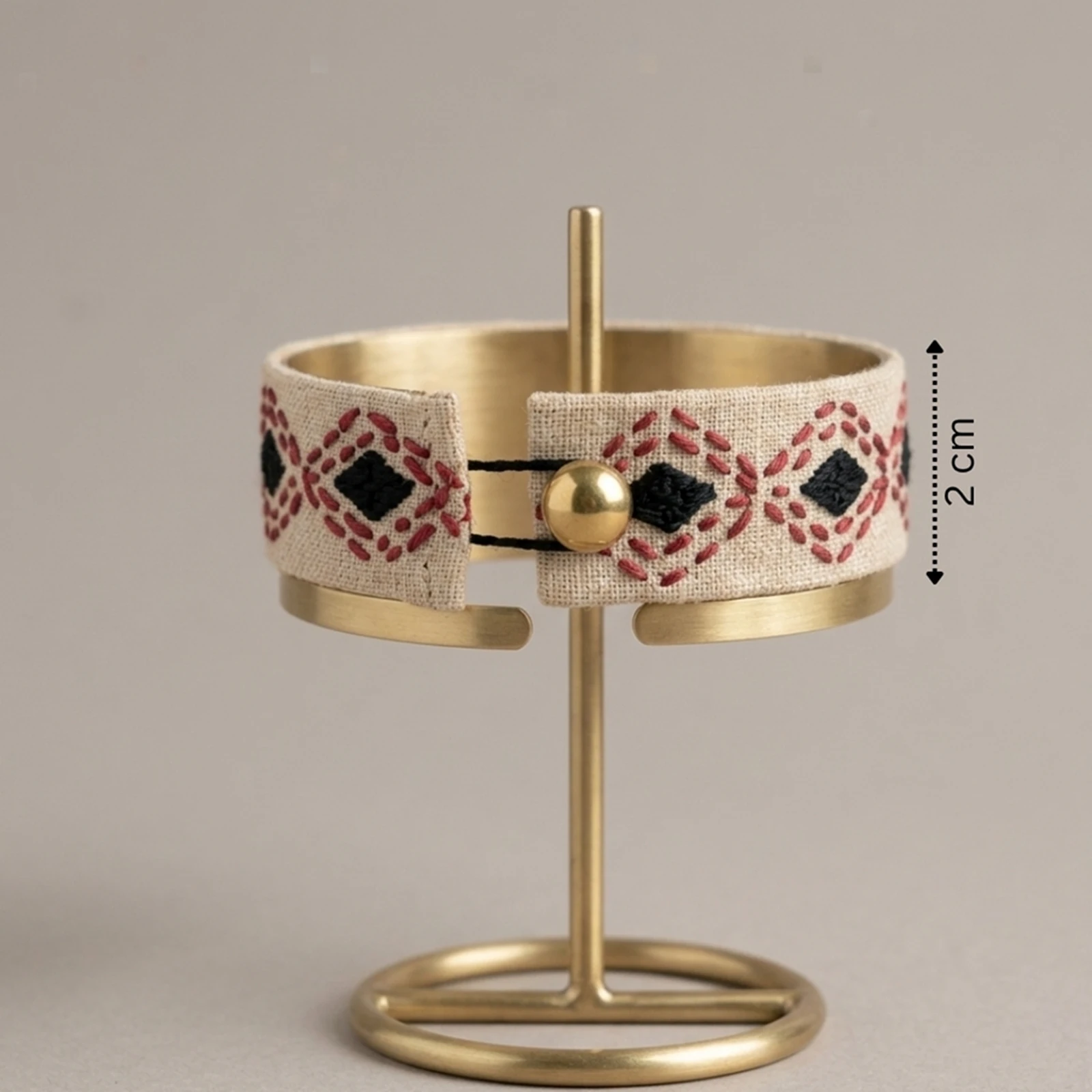 Toda Embroidery fabric hand cuff / arm cuff