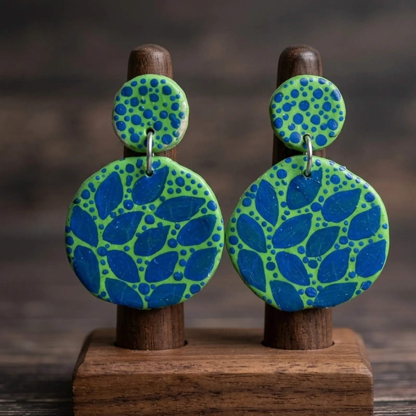 Neeli Patti - Painted Clay Earrings