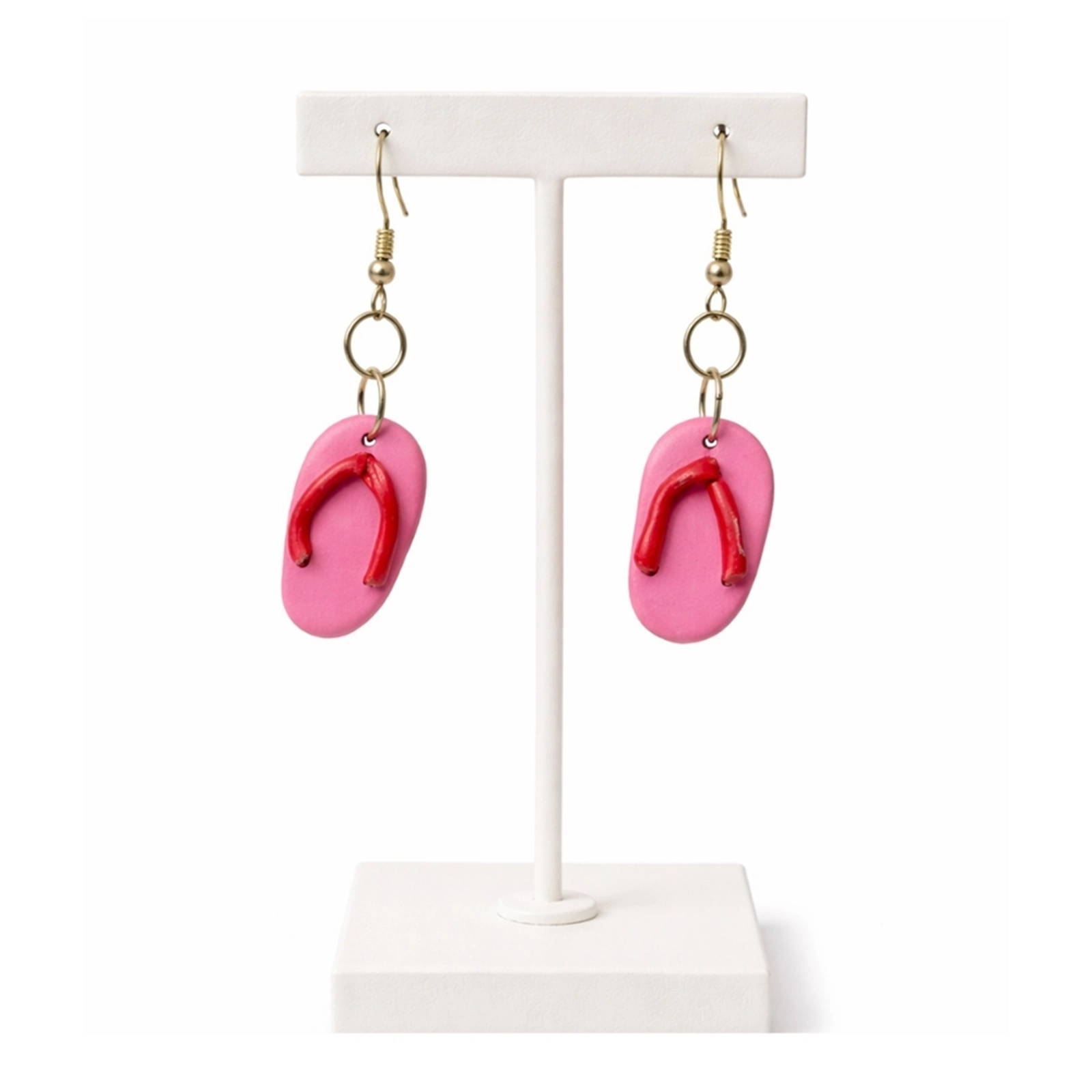 Chappal-  Painted Clay Earrings 