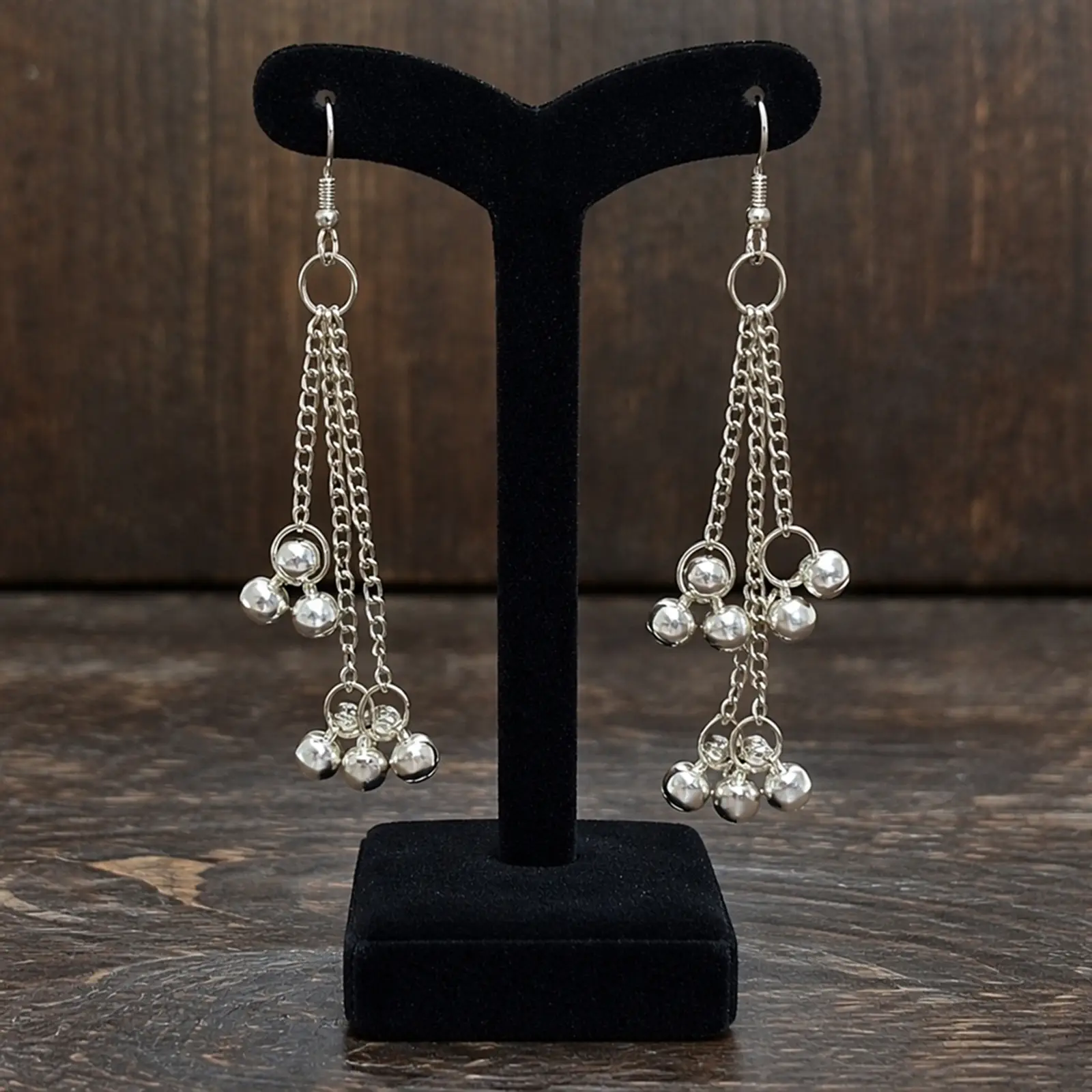 Silver Ghunghru- Handmade Oxidised Earrings