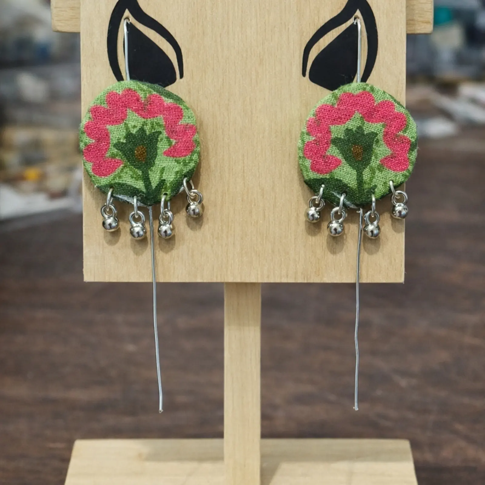 Green fabric earcuff