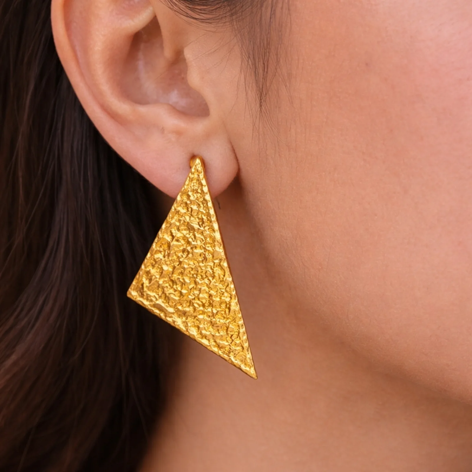 Tikona  -  Painted Clay Earrings