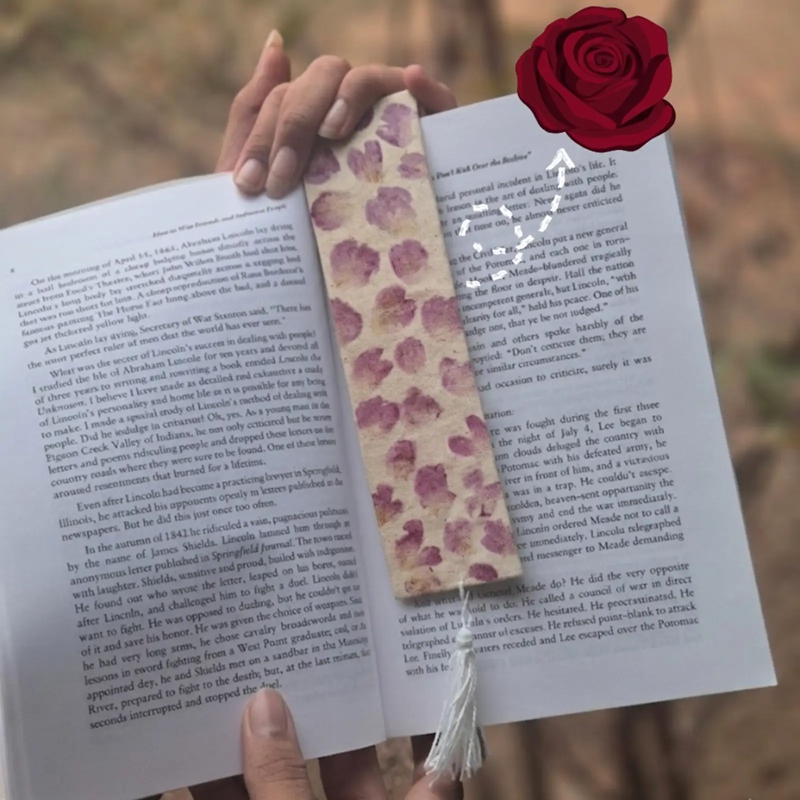 Rose Bookmark 